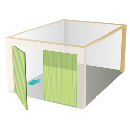 Portes de garage battantes