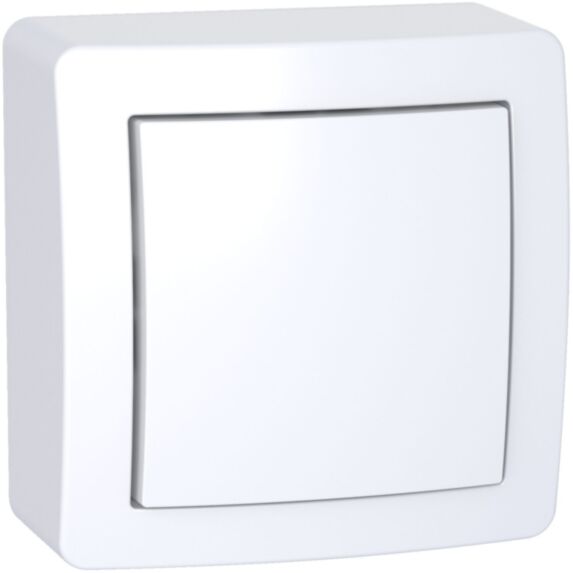 Poussoir à voyant lumineux saillie complet Alréa blanc - SCHNEIDER ELECTRIC