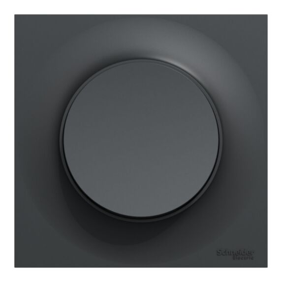Lot de 5 interrupteurs va-et-vient Odace anthracite + plaques - SCHNEIDER ELECTRIC