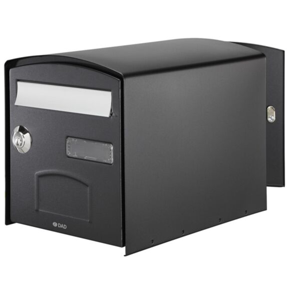 Boîte aux lettres dôme 2 portes normalisée noir - DECAYEUX