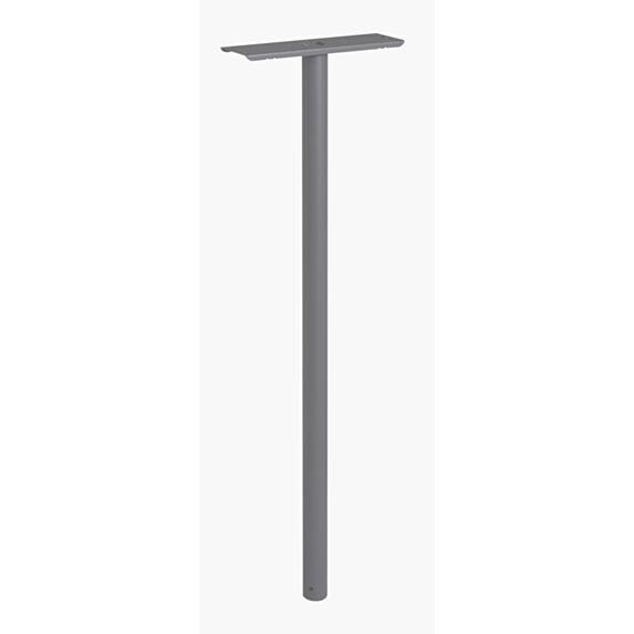 Piquet de boîte aux lettres cylindrique gris anthracite - DECAYEUX