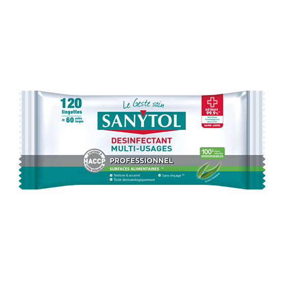 Sanytol pro lingettes euca x120