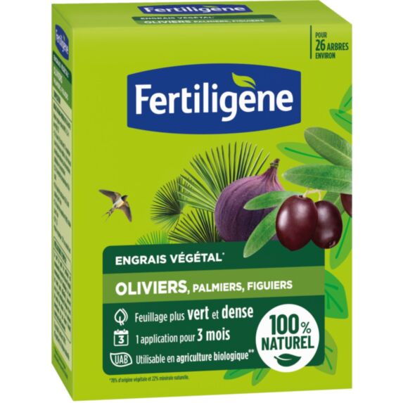 Engrais Végétal pour Oliviers, Palmiers et Figuiers UAB 650g - FERTILIGENE