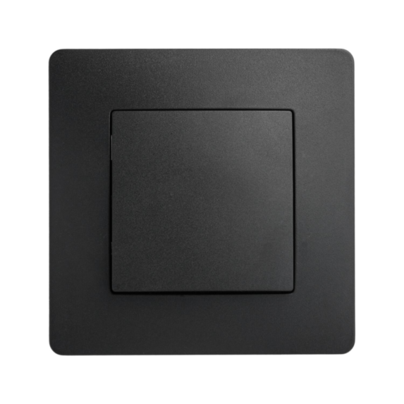 Bouton poussoir Nora noir - DEBFLEX