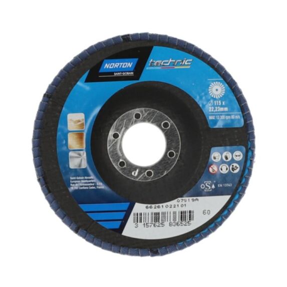 Disque à lamelles toutes surfaces grain 60 115mm - NORTON