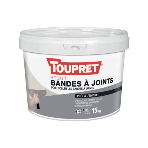 Enduit Pâte Bandes à Joints 15kg - TOUPRET