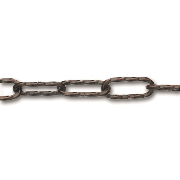Chaîne non soudée torsadée pour lustrerie ∅ 2,2 mm L.1,5 m - CHAPUIS