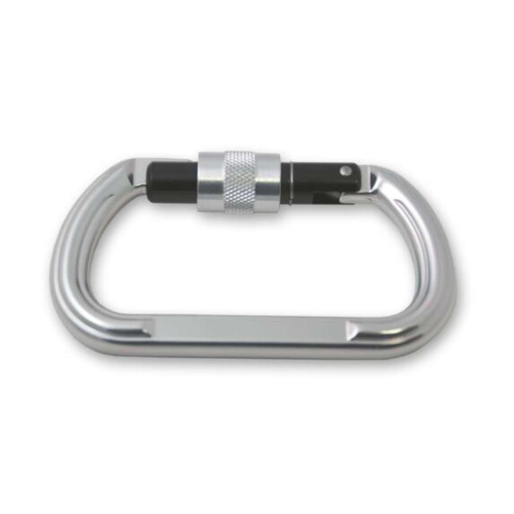 Mousqueton à linguet et vis aluminium gris L.110mm - CHAPUIS