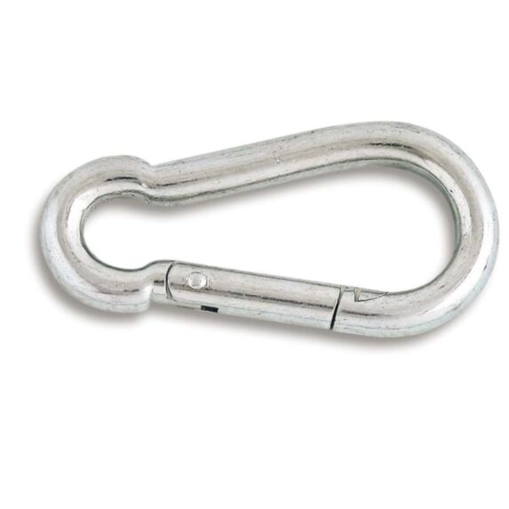 Mousqueton Pompier acier zingué 4mmx40mm gris - CHAPUIS