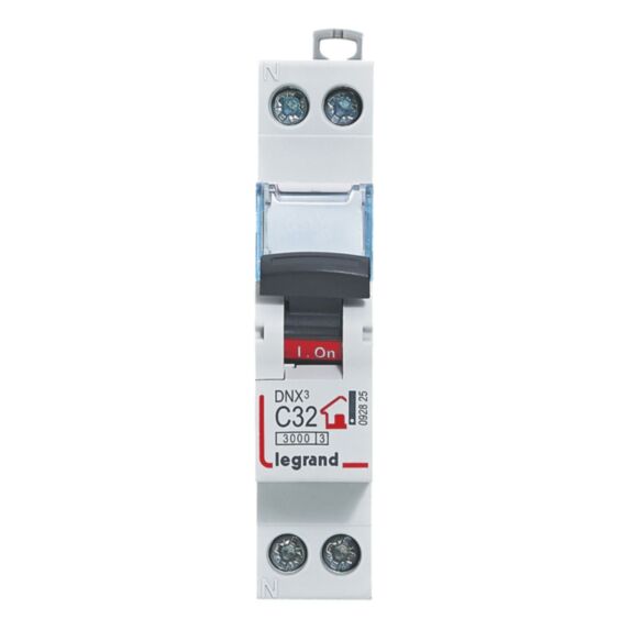Disjoncteur dnx 4500 - uni+n - 230 v~ - 32 a - courbe c - LEGRAND