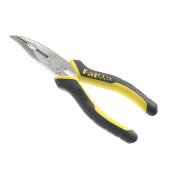 PINCE A BECS 1/2 RONDS LONGS COUDES 200MM STANLEY FATMAX