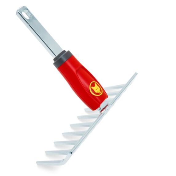 Petit rateau emmanchement automatique 19cm rouge - OUTILS WOLF