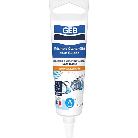 Résine étanchéité tous fluides 20 ml - GEB