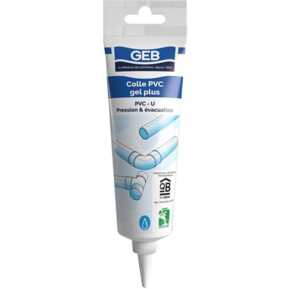 COLLE PVC GEL PLUS 125 ml tube pegboardable