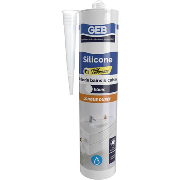 SILICONE TOUS SUPPORTS  blanc cart 280 ml