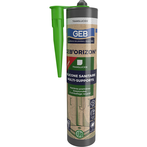 Mastic silicone multi-supports transparent 310ml - GEB