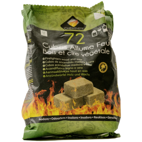 72 Cubes Allume-feu 100% Naturel - PYROFEU