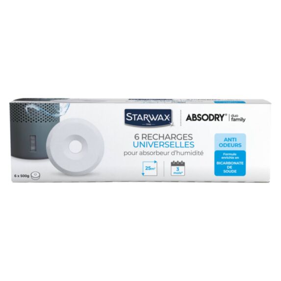 Recharge tablettes anti-humidité 500gr x6 - STARWAX