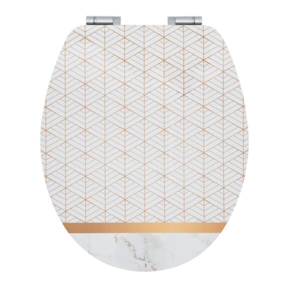 Abattant MDF (fibres de bois) DIPLOMAT décor MARBRE DORE WIRQUIN