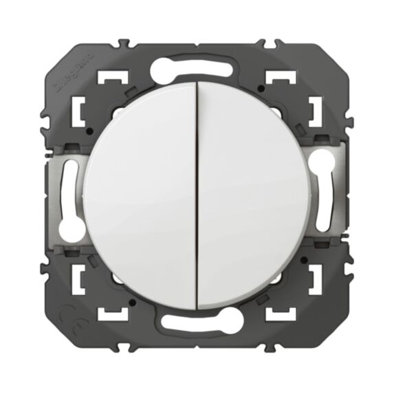 Double poussoir Dooxie blanc - LEGRAND