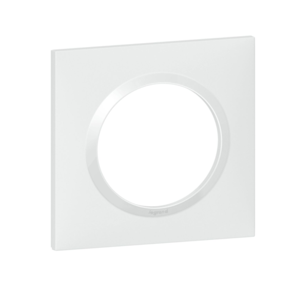 Plaque interrupteur ou prise Dooxie 1 poste Blanc - LEGRAND