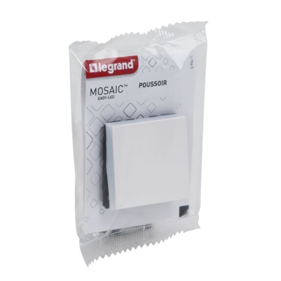 Poussoir Simple Mosaic Composable 2 Modules Blanc