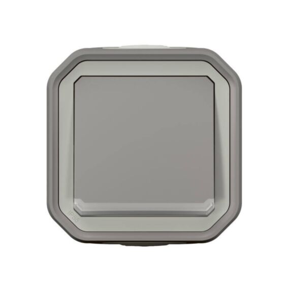 Interrupteur va-et-vient lumineux Plexo complet saillie gris 10A - LEGRAND