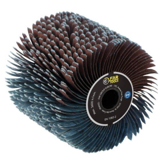 Brosse à lanières abrasives dimension: 120x100mm - FARGROUP