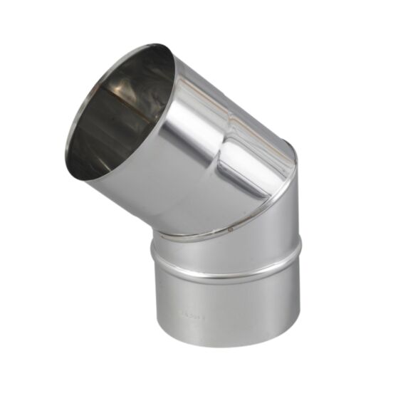 Coude 2 parties 45° inox ∅153mm - TEN