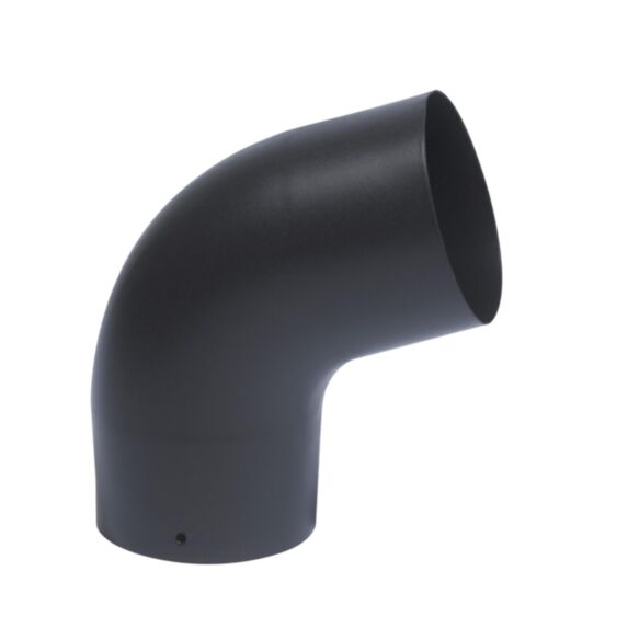 Coude sanpli 45° noir mat émail 153mm - TEN