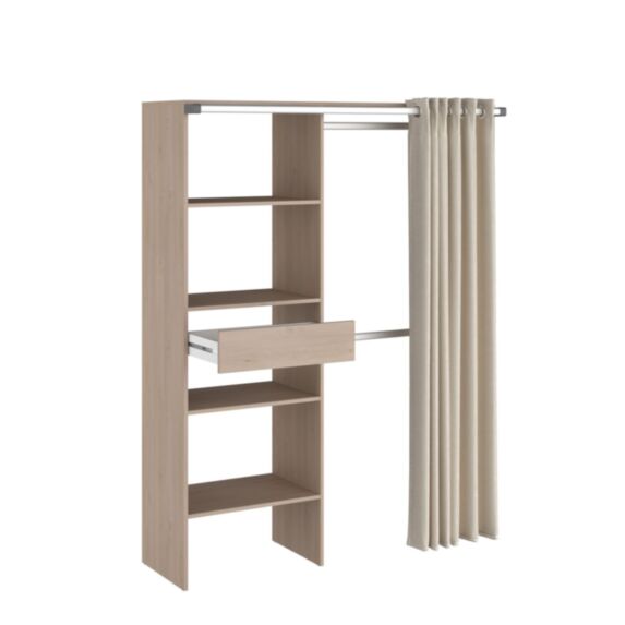 Kit dressing Bali Brooklyn 182cm acacia et blanc - PARISOT