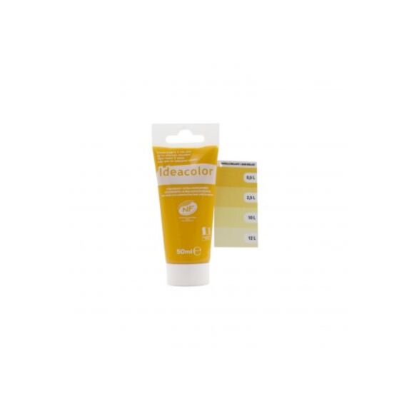 Colorant universel pour peinture jaune brillant 50ml - IDEACOLOR