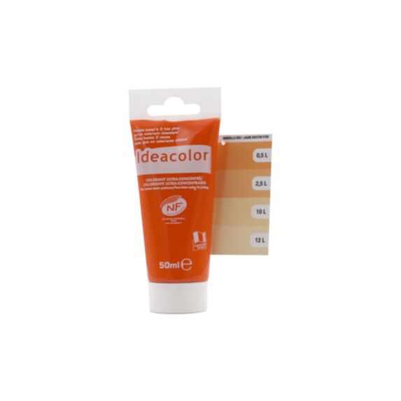 Colorant universel pour peinture jaune bouton d'or 50ml - IDEACOLOR
