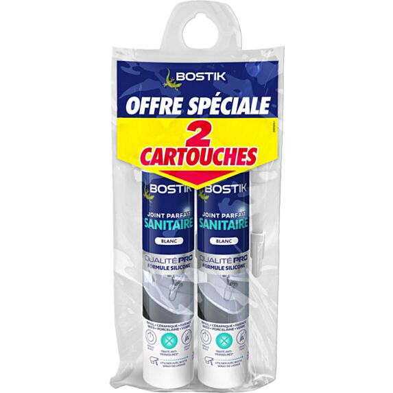 Joints parfait sanitaire blanc x2 - BOSTIK