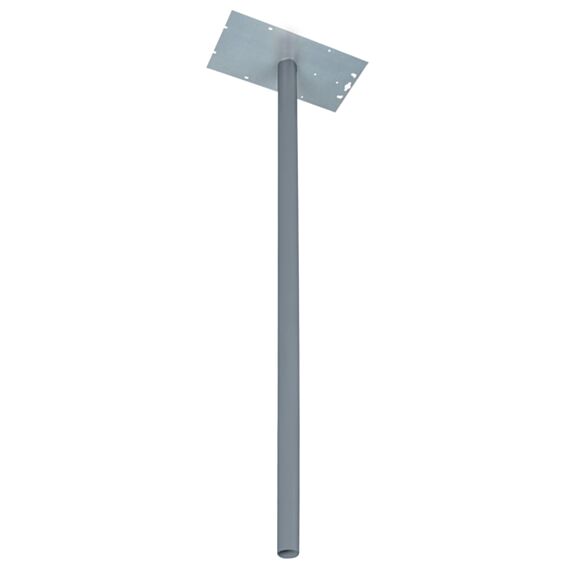 Pied boîte aux lettres acier galvanisé gris 40x115cm anthracite - BURG-WACHTER