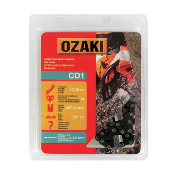 Chaîne pour tronçonneuse Ozaki 12x30cm 3/8