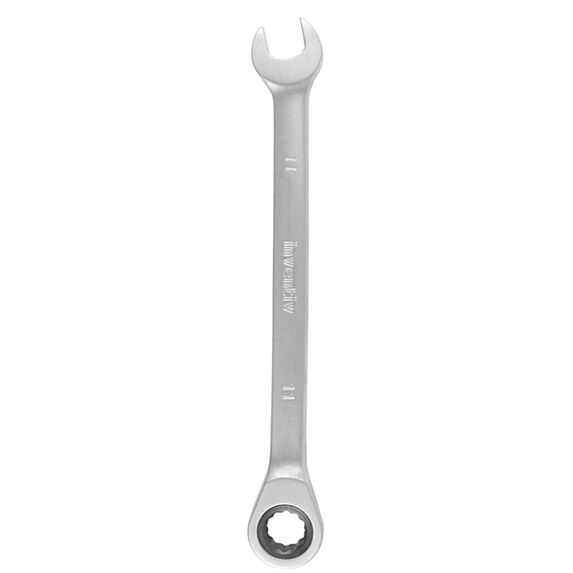 Clé mixte à cliquet 11mm chrome vanadium - INVENTIV