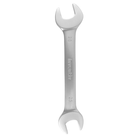 Clé plate 25/28mm chrome vanadium - INVENTIV