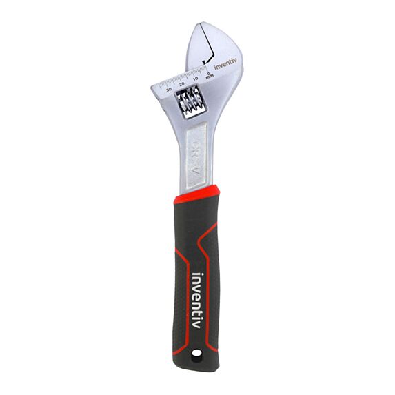Clé à molette 250mm chrome vanadium - INVENTIV