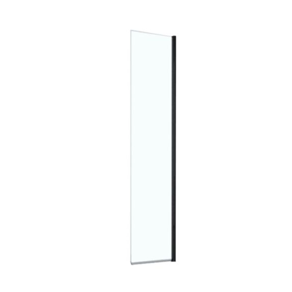 Déflecteur pivotant verre transparent 40cm noir mat - INVENTIV