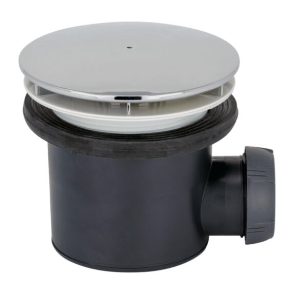 Bonde pour receveur Tourbillon Ø90mm, dôme abs chromé - INVENTIV