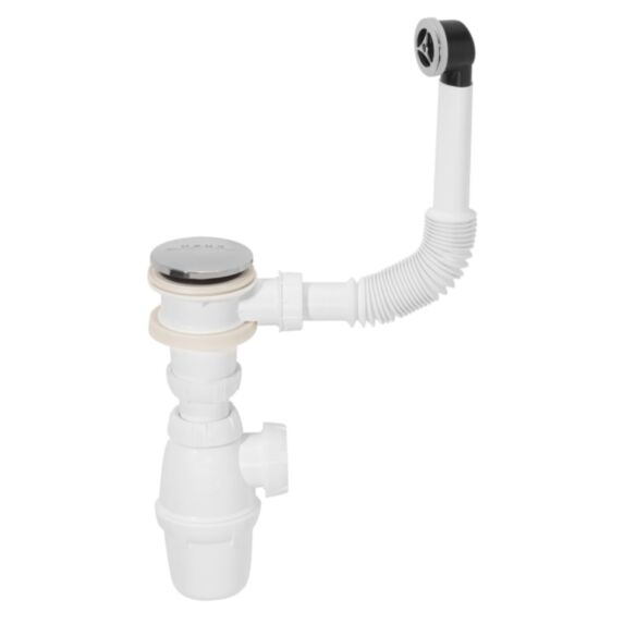 Siphon et bonde à fermeture quick-clac pour lavabo - INVENTIV