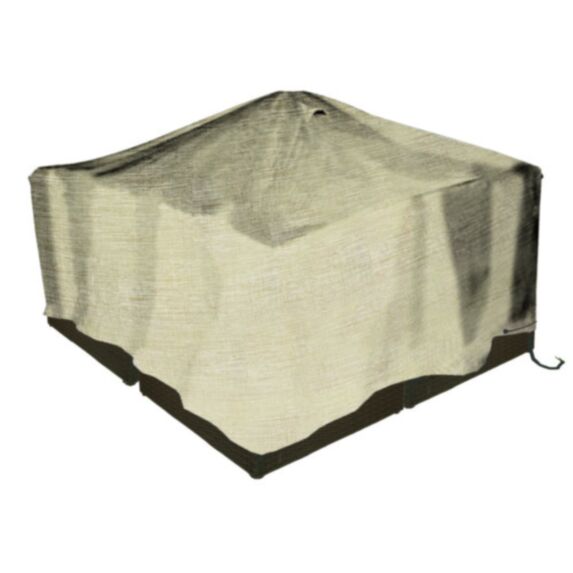 Housse salon bas 4 places 145x136x75cm beige - INVENTIV