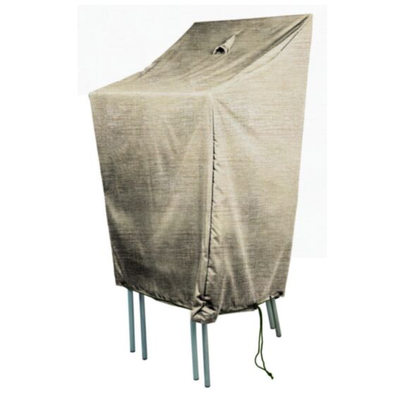 Housse chaise empilable 66x66x120,80cm beige - INVENTIV
