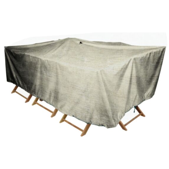Housse table rectangle XL 240x130x60cm beige - INVENTIV