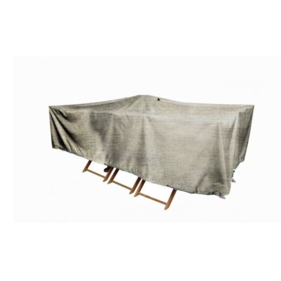 Housse table rectangle XXL 310x130x60cm beige - INVENTIV