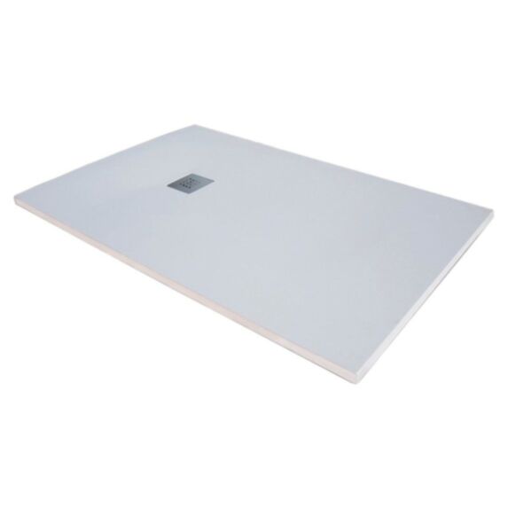 Receveur extra plat Mia 160x80x3cm Blanc Texture ardoise - INVENTIV