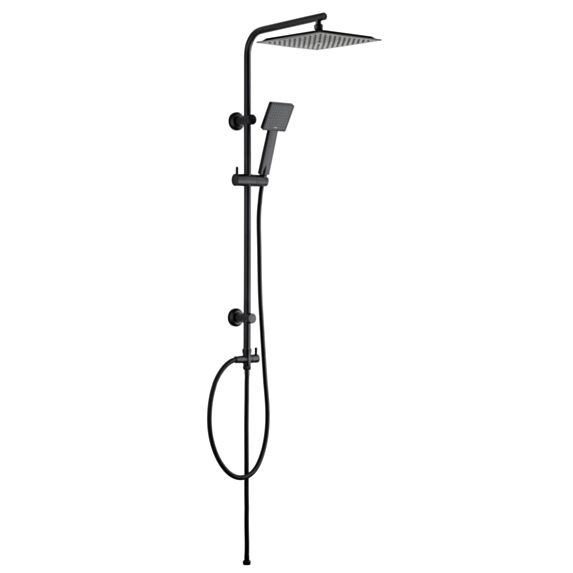 Colonne de douche sans robinetterie Apia noir - INVENTIV