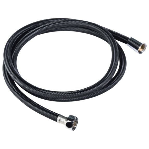 Flexible de douche noir Nylon 1,75 m - INVENTIV