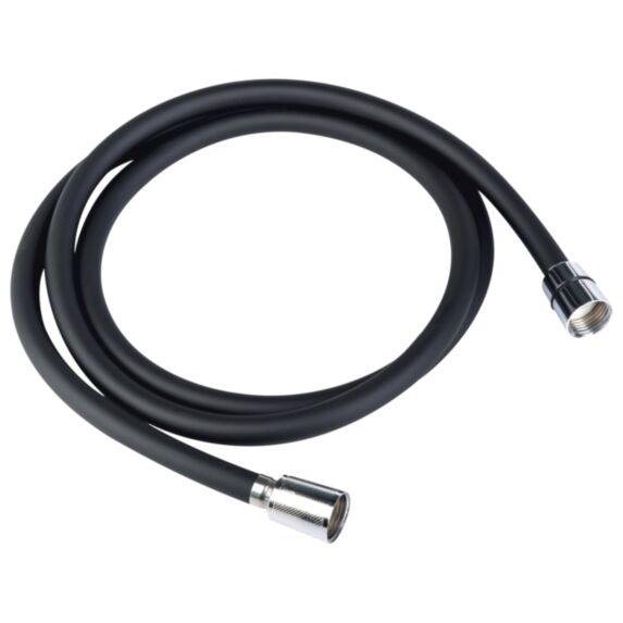 Flexible de douche noir PVC 1,75 m - INVENTIV